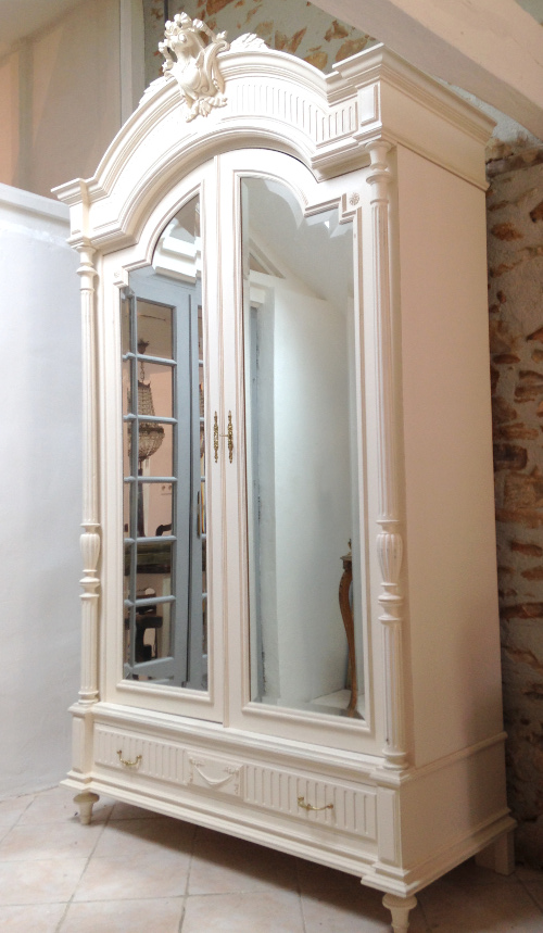 french antique double door armoire